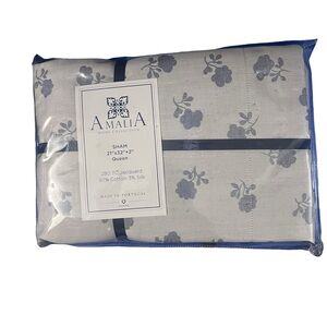 AMALIA HOME COLLECTION LILI FLORAL SILK BLEND JACQUARD‎ SHAM QUEEN SIZE